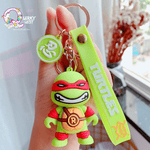 Ninja Turtles 3D Keychain + Strap + Bagcharm - The Quirky Quest TheQuirkyQuest