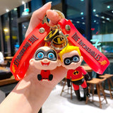 The Incredibles 3D Keychain + Bagcharm + Strap (Set of 5) TheQuirkyQuest