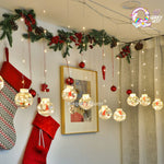 Santa Wish Ball Decorative LED Curtain Light (10 Balls) - The Quirky Quest TheQuirkyQuest