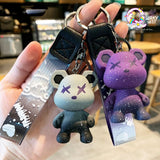 Classy Dual Shaded Bear Keychain - The Quirky Quest TheQuirkyQuest