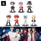 BTS Tiny Tan Figure With Keychain - Set Of 7 TheQuirkyQuest
