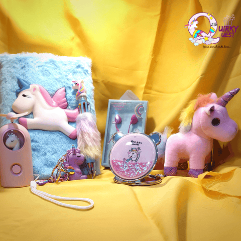 Unicorn Combo (Pack of 7) (Assorted colors and design) TheQuirkyQuest
