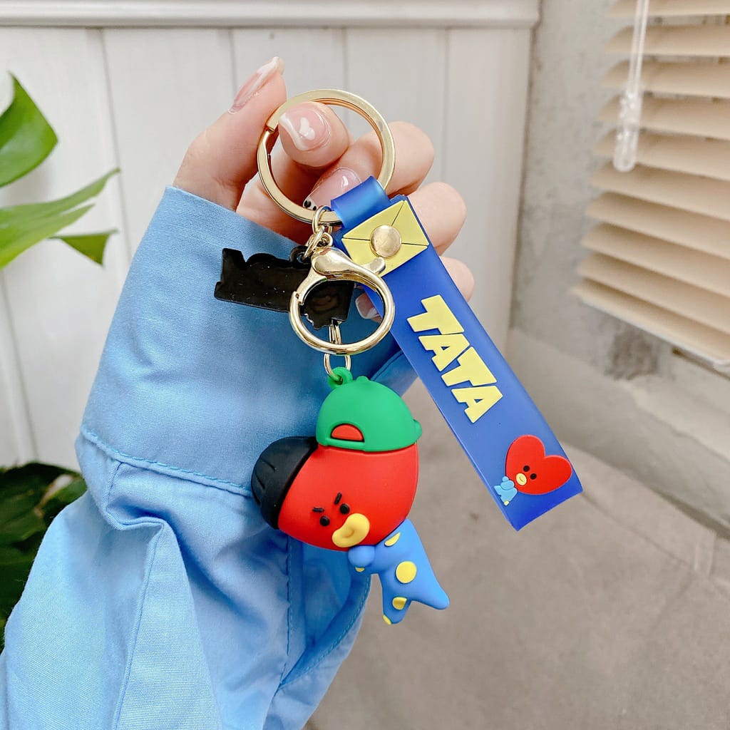 3D BTS BT21 Keychain - BTS Keychains - The Quirky Quest