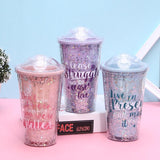 Cute Shimmer Sipper with Straw TheQuirkyQuest